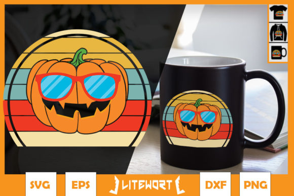 Vintage Halloween Pumpkin Retro